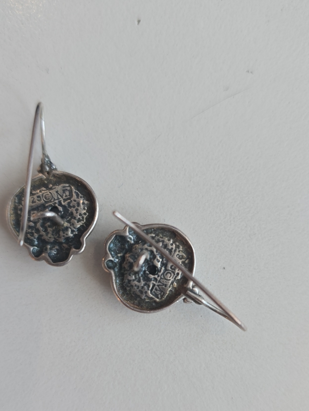 Sterling Silver Hematite Drop Earrings - Picture 2 of 3